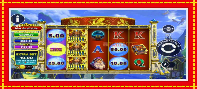 Slot machine Lunar Link: The Legend of King Arthur with access to free game online, picture 1