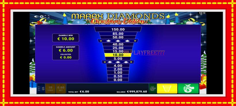 Slot machine Maaax Diamonds with access to free game online, picture 3