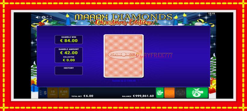 Slot machine Maaax Diamonds with access to free game online, picture 5