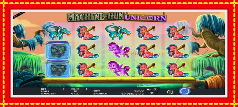 Slot machine Machine Gun Unicorn with access to free game online, picture 1