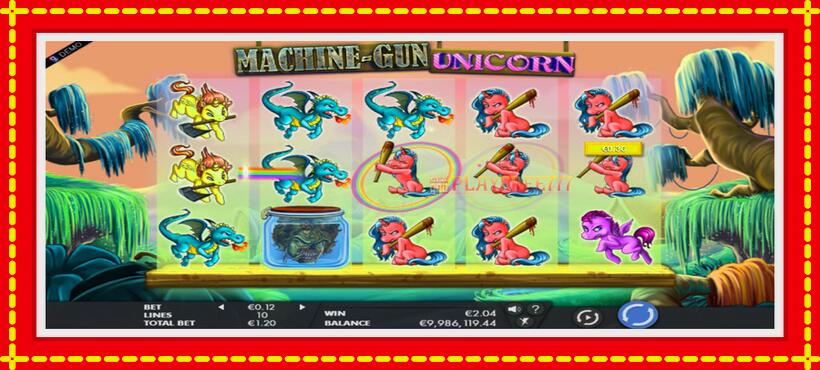 Slot machine Machine Gun Unicorn with access to free game online, picture 2