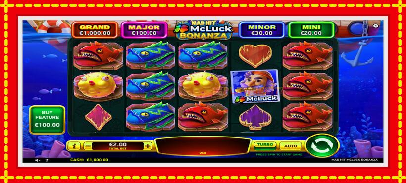 Slot machine Mad Hit McLuck Bonanza with access to free game online, picture 2