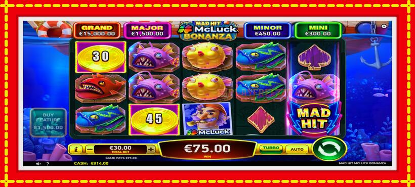 Slot machine Mad Hit McLuck Bonanza with access to free game online, picture 3