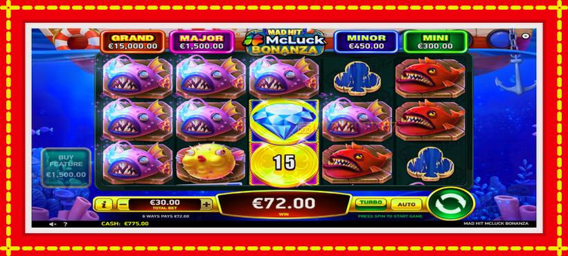 Slot machine Mad Hit McLuck Bonanza with access to free game online, picture 4