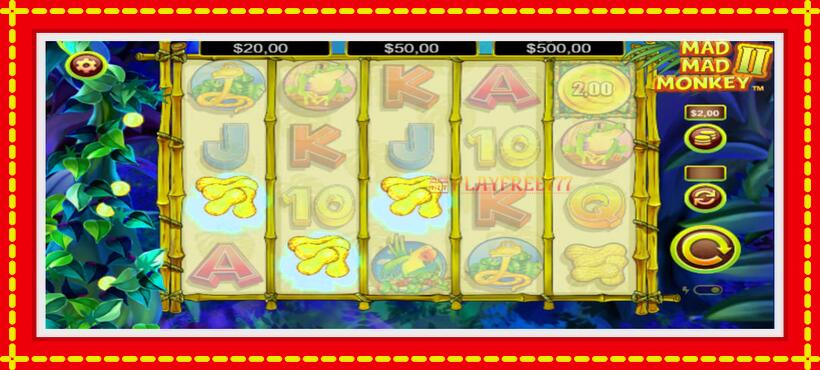 Slot machine Mad Mad Monkey 2 with access to free game online, picture 1