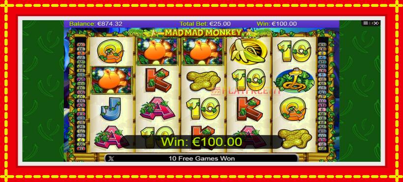 Slot machine Mad Mad Monkey with access to free game online, picture 3