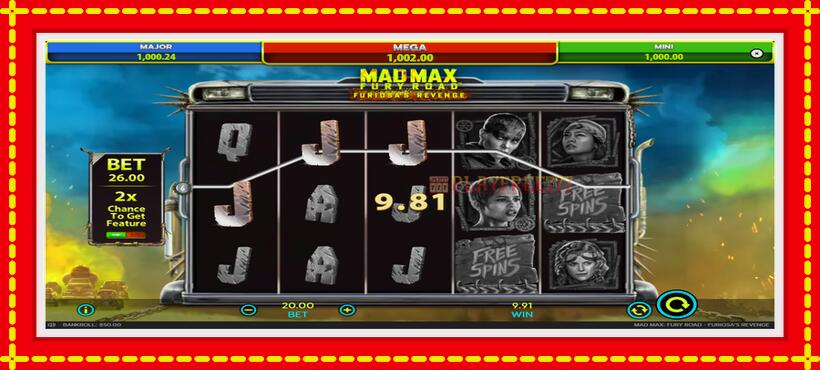 Slot machine Mad Max: Fury Road - Furiosas Revenge with access to free game online, picture 3