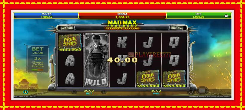 Slot machine Mad Max: Fury Road - Furiosas Revenge with access to free game online, picture 4