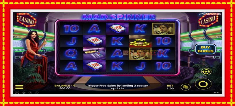 Slot machine Mad Spinner with access to free game online, picture 2