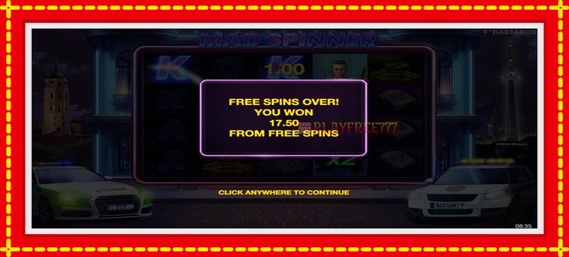 Slot machine Mad Spinner with access to free game online, picture 5