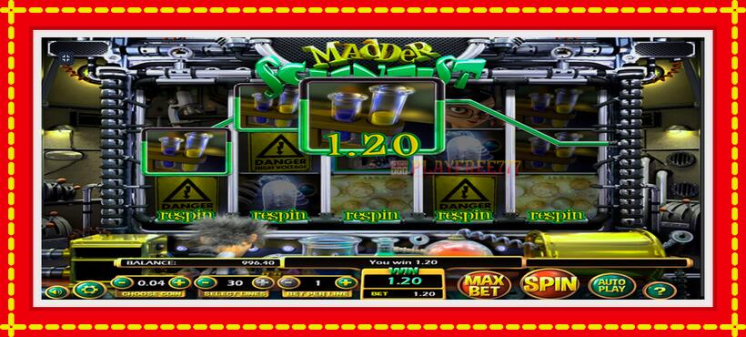 Slot machine Madder Scientist with access to free game online, picture 4