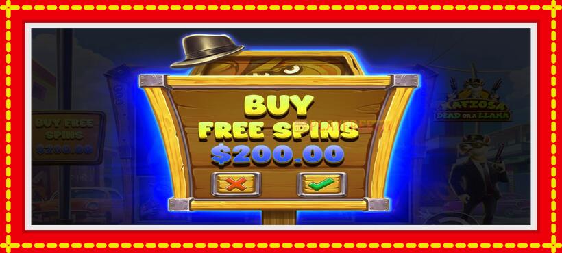 Slot machine Mafiosa Dead or a Llama with access to free game online, picture 5