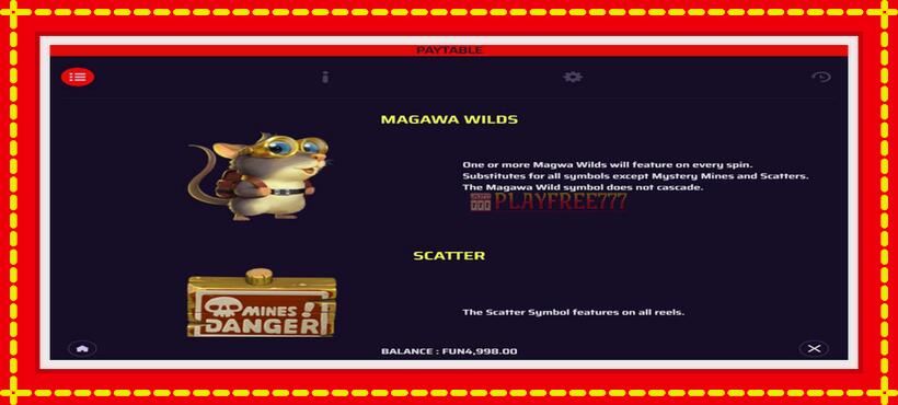 Slot machine Magawa VS Mines with access to free game online, picture 5