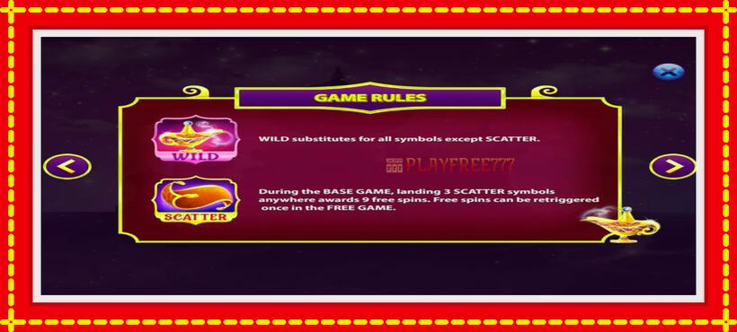 Slot machine Magic Carpet with access to free game online, picture 5