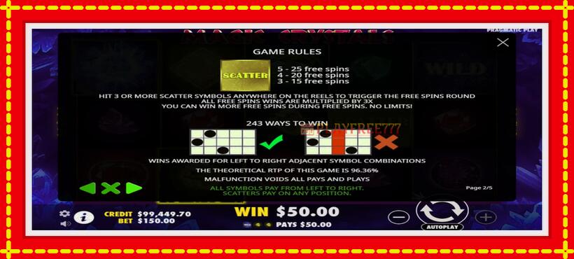 Slot machine Magic Crystals with access to free game online, picture 5