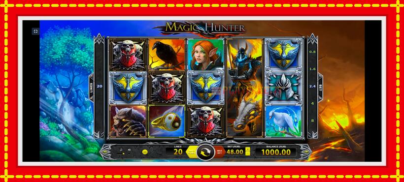 Slot machine Magic Hunter with access to free game online, picture 1