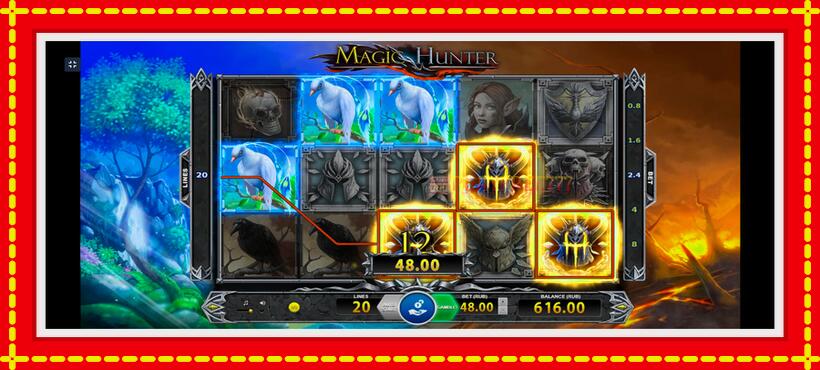 Slot machine Magic Hunter with access to free game online, picture 3