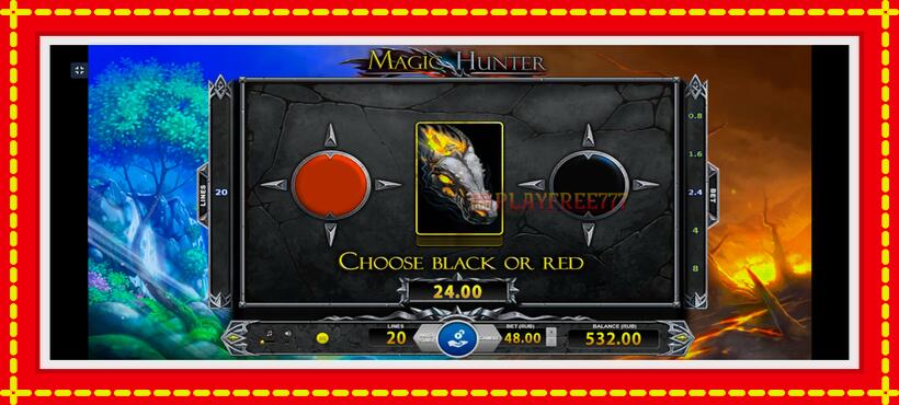 Slot machine Magic Hunter with access to free game online, picture 5