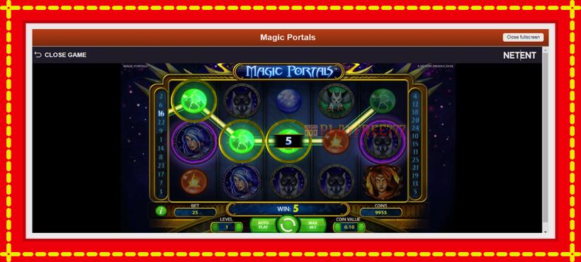 Slot machine Magic Portals with access to free game online, picture 3