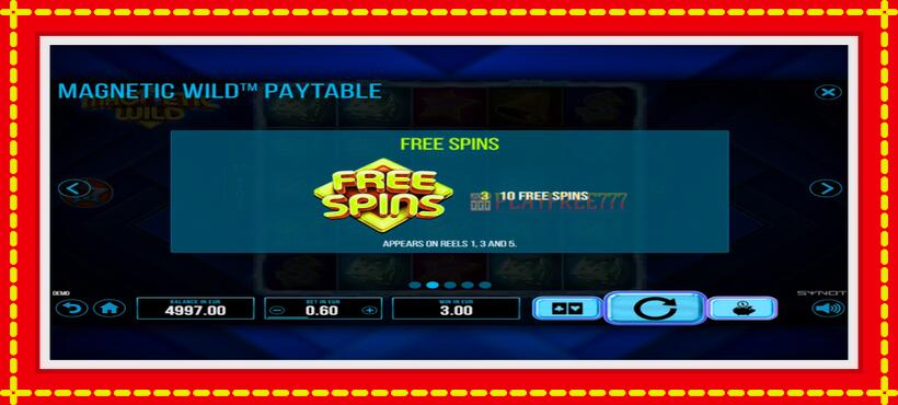 Slot machine Magnetic Wild with access to free game online, picture 4