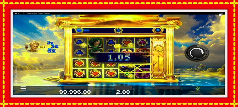 Slot machine Magnificent Power Apollo with access to free game online, picture 2