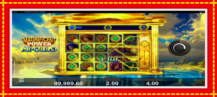 Slot machine Magnificent Power Apollo with access to free game online, picture 3