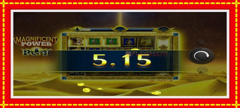 Slot machine Magnificent Power Bastet with access to free game online, picture 4