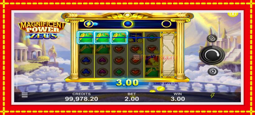 Slot machine Magnificent Power Zeus with access to free game online, picture 5