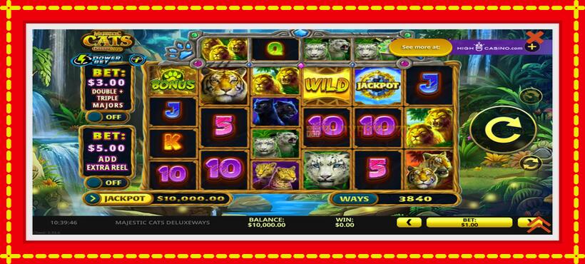 Slot machine Majestic Cats DeluxeWays with access to free game online, picture 3