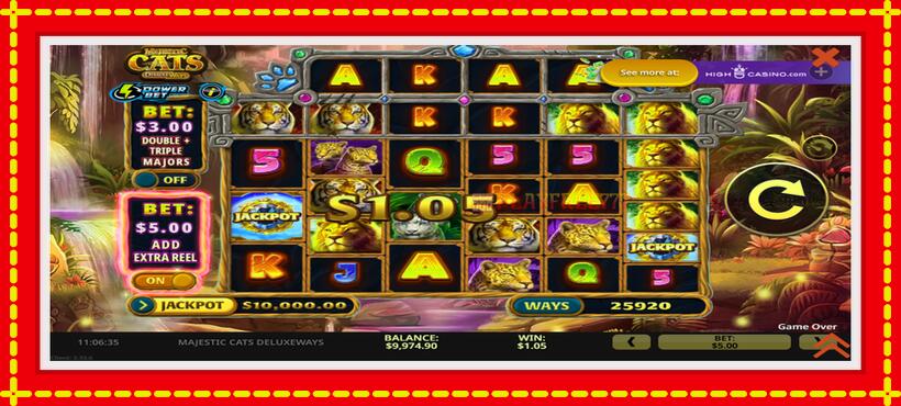 Slot machine Majestic Cats DeluxeWays with access to free game online, picture 5