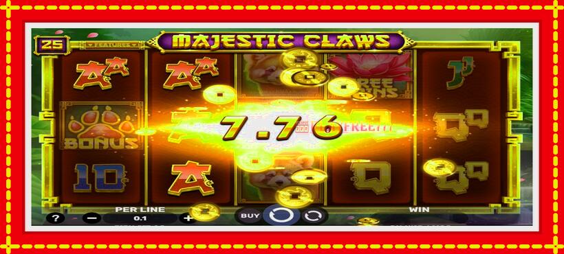 Slot machine Majestic Claws with access to free game online, picture 3