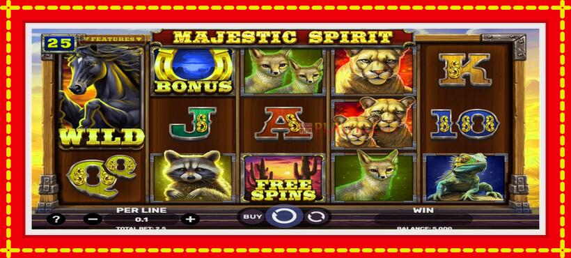 Slot machine Majestic Spirit with access to free game online, picture 1