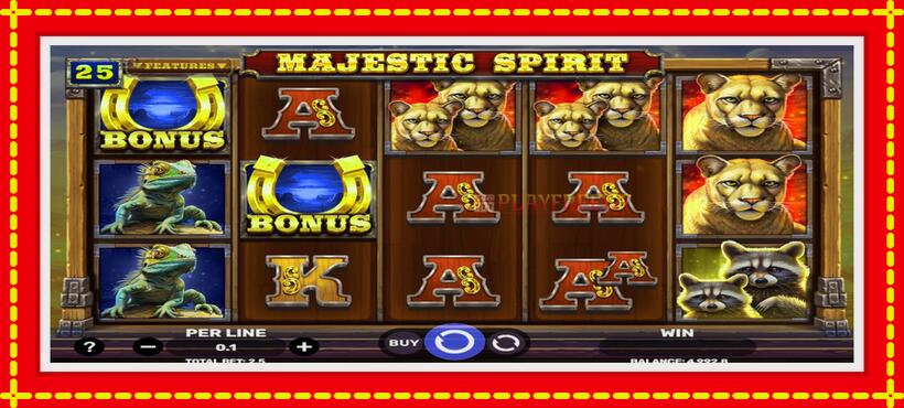 Slot machine Majestic Spirit with access to free game online, picture 3