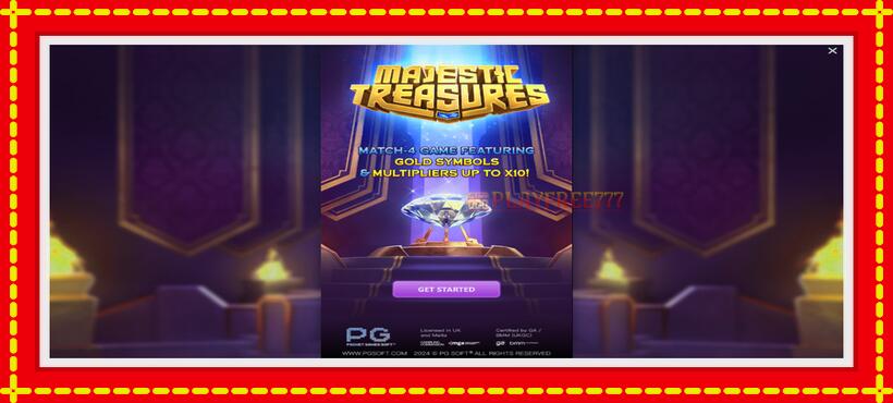 Slot machine Majestic Treasures with access to free game online, picture 1