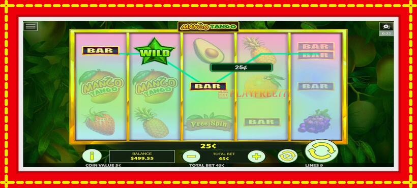 Slot machine Mango Tango with access to free game online, picture 3