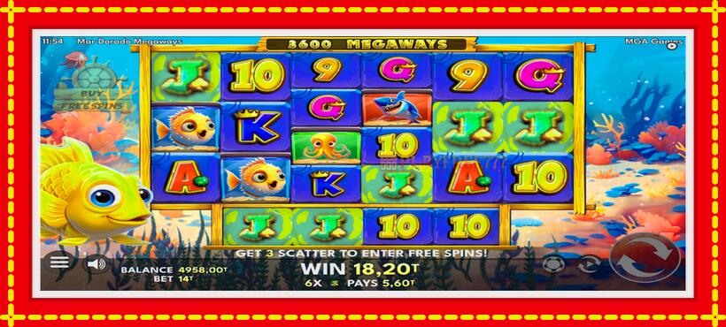 Slot machine Mar Dorado Megaways with access to free game online, picture 4