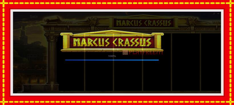 Slot machine Marcus Crassus with access to free game online, picture 1