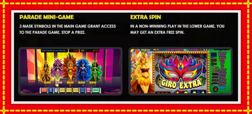 Slot machine Maria Lapiedra Carnaval with access to free game online, picture 5