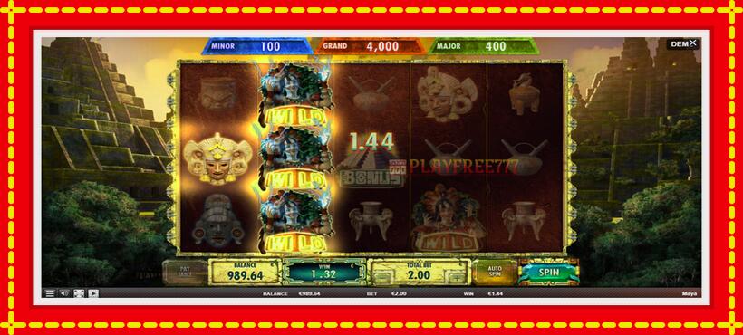 Slot machine Maya with access to free game online, picture 3