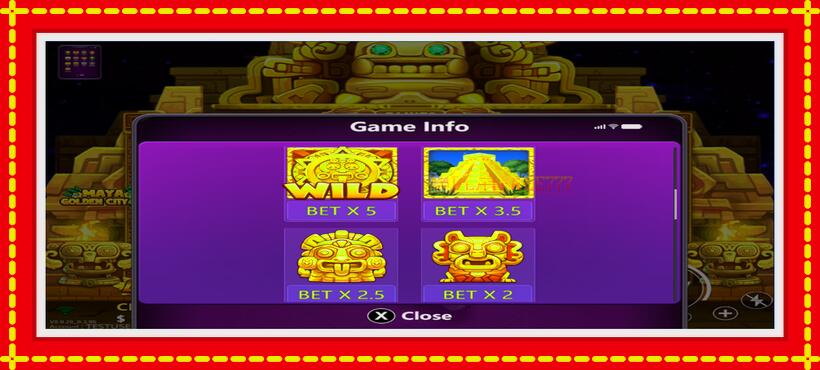 Slot machine Maya Golden City 3 with access to free game online, picture 3