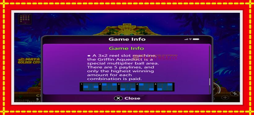 Slot machine Maya Golden City 5 with access to free game online, picture 3