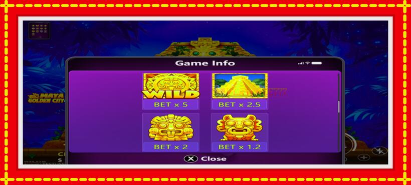 Slot machine Maya Golden City 5 with access to free game online, picture 5