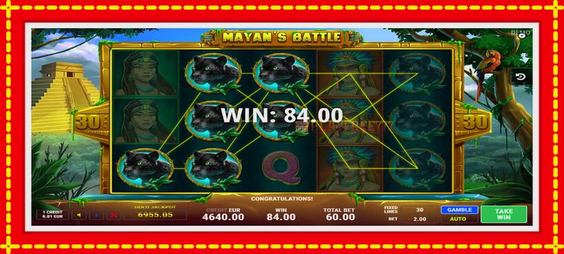 Slot machine Mayans Battle with access to free game online, picture 4