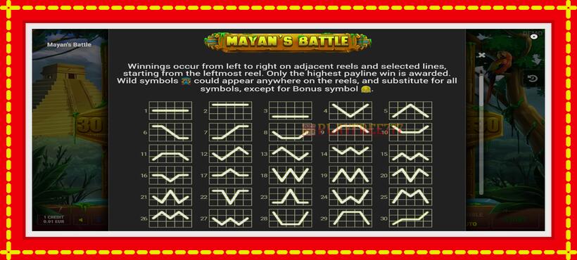 Slot machine Mayans Battle with access to free game online, picture 5