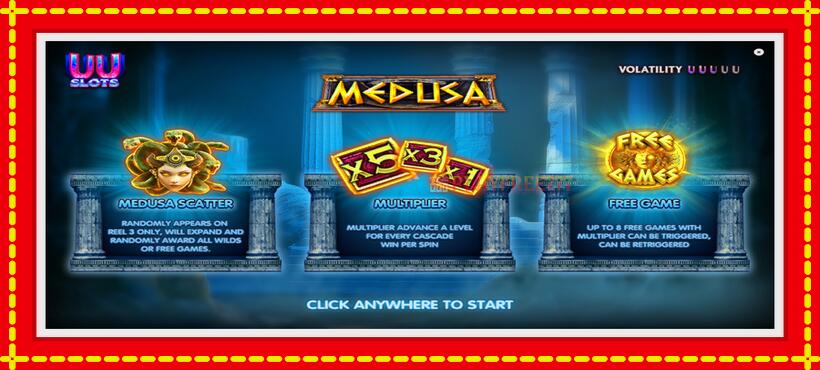 Slot machine Medusa with access to free game online, picture 1