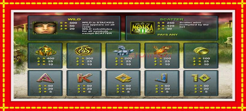 Slot machine Medusa 2 with access to free game online, picture 3