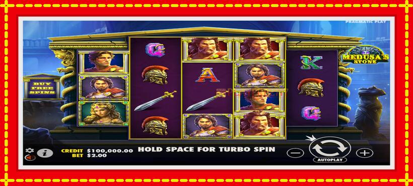 Slot machine Medusas Stone with access to free game online, picture 2