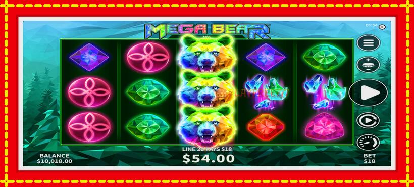 Slot machine Mega Bear with access to free game online, picture 3