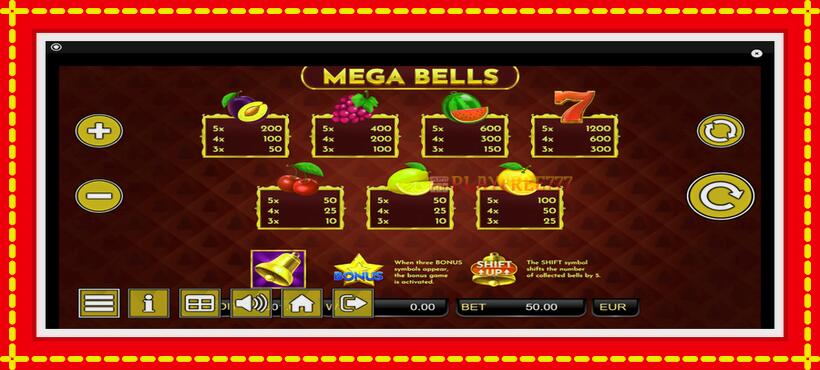 Slot machine Mega Bells with access to free game online, picture 7