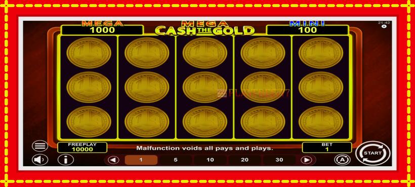 Slot machine Mega Cash The Gold with access to free game online, picture 2